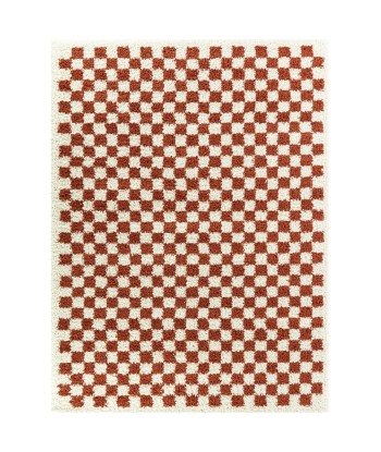 Tapis à poil haut doux et confortable CHECKERS les ligaments