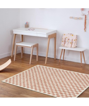 Tapis à poil haut doux et confortable CHECKERS le des métaux précieux