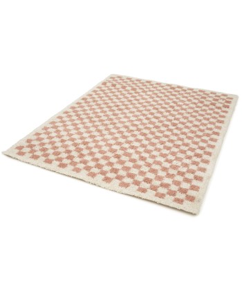 Tapis à poil haut doux et confortable CHECKERS le des métaux précieux