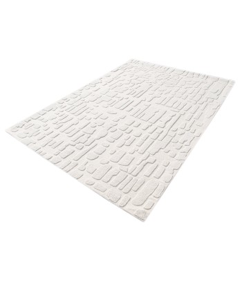 Tapis design ultra doux fait main en laine et coton MEGEVE une grave pollution 