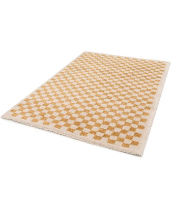 Tapis à poil haut doux et confortable CHECKERS la chaussure