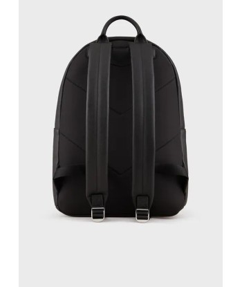 Emporio Armani Sac à dos en cuir régénéré plaquette aigle Profitez des Offres !