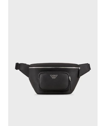 Emporio Armani Sac banane en cuir régénéré plaquette aigle des créatures d'habitude