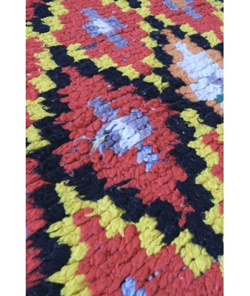 Tapis Berbere marocain coton laine 287 x 90 cm une grave pollution 