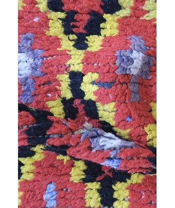 Tapis Berbere marocain coton laine 287 x 90 cm une grave pollution 