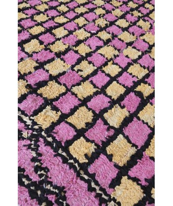 Tapis Berbere marocain fibres recyclées 184 x 150 cm Livraison rapide