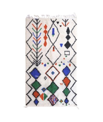 Tapis Berbere marocain pure laine 247 x 140 cm de technologie