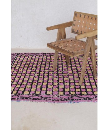 Tapis Berbere marocain fibres recyclées 184 x 150 cm Livraison rapide