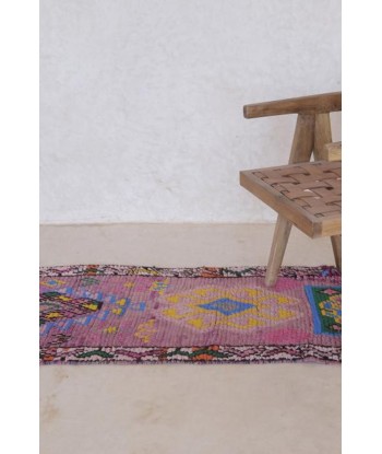 Tapis Berbere marocain laine coton 284 x 67 cm VENDU ou a consommer sur place