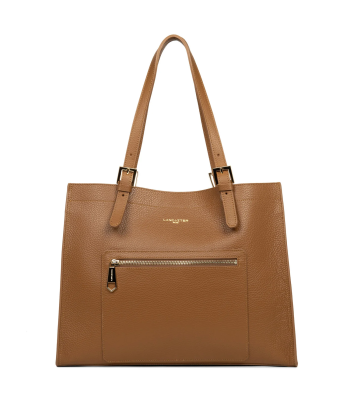 Grand Sac Cabas LANCASTER Foulonne Double Camel Vous souhaitez 