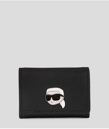 PETIT PORTEFEUILLE EN CUIR AVEC BROCHE K/IKONIK Karl Lagerfeld en stock