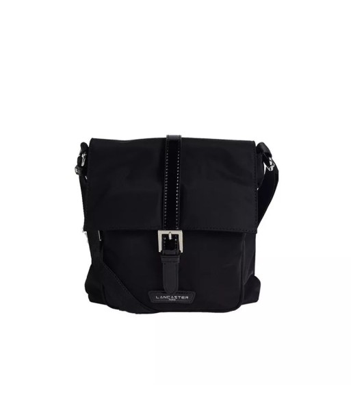 Lancaster Basic Verni Sac Porté Travers Noir pas chere