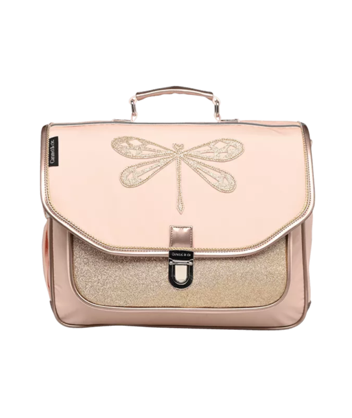 Cartable Moyen CARAMEL & CIE Libellule Rose Par le système avancé 