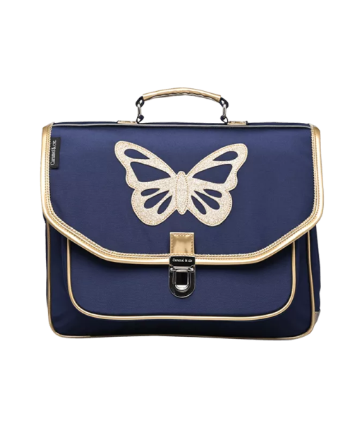 Cartable Moyen CARAMEL & CIE Papillon Bleu du meilleur 