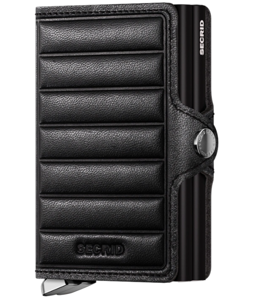 Premium Twinwallet Emboss Lines Black sur le site 