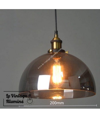 Luminaire Vintage en Verre Demi boule des créatures d'habitude