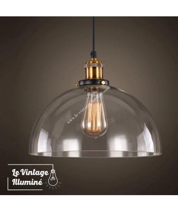 Luminaire Vintage en Verre Demi boule des créatures d'habitude