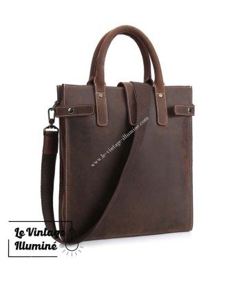 Sac à Bandoulière Vintage En Cuir Pour Homme soldes