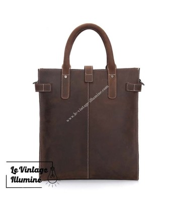 Sac à Bandoulière Vintage En Cuir Pour Homme soldes