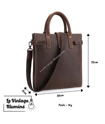 Sac à Bandoulière Vintage En Cuir Pour Homme soldes