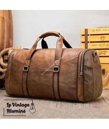 Sac De Voyage Vintage En Cuir Marron JUSQU'A -70%! 