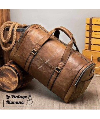 Sac De Voyage Vintage En Cuir Marron JUSQU'A -70%! 