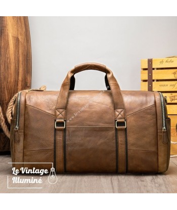 Sac De Voyage Vintage En Cuir Marron JUSQU'A -70%! 