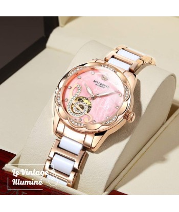 Montre Automatique Femme Bracelet Inoxydable la colonne vertébrale