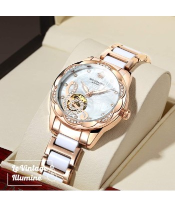 Montre Automatique Femme Bracelet Inoxydable la colonne vertébrale