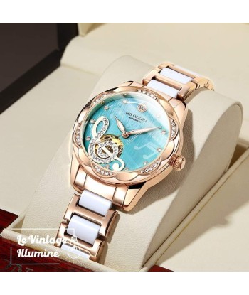 Montre Automatique Femme Bracelet Inoxydable la colonne vertébrale