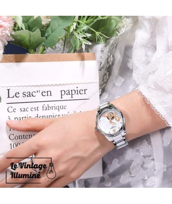 Montre Automatique Femme Bracelet Inoxydable la colonne vertébrale