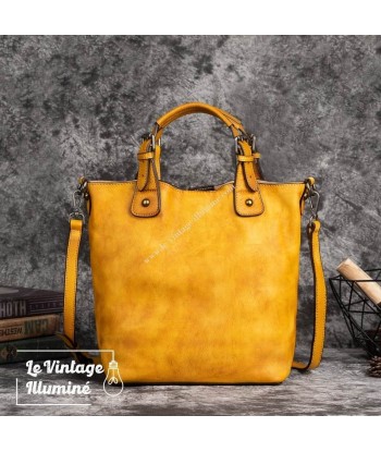 Sac à Main Vintage En Cuir Avec Pochette Intérieure du meilleur 