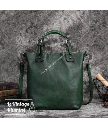 Sac à Main Vintage En Cuir Avec Pochette Intérieure du meilleur 