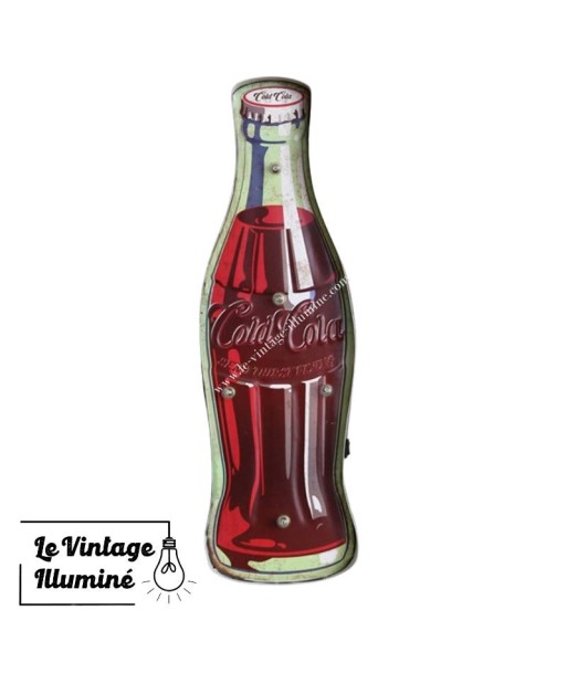 Enseigne Vintage à LED Coca Cola 17x54cm Pour