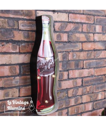 Enseigne Vintage à LED Coca Cola 17x54cm Pour