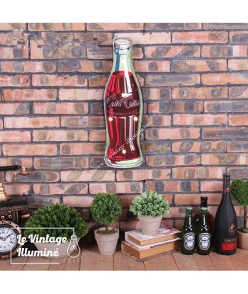 Enseigne Vintage à LED Coca Cola 17x54cm Pour