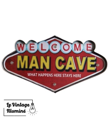 Enseigne Vintage à LED Man Cave 49x25.5cm Jusqu'à 80% De Réduction