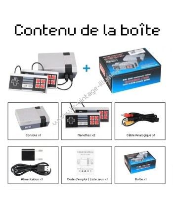 Console rétro avec 620 jeux intégrés votre