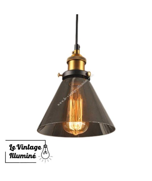 Luminaire Vintage en Verre Triangle les ligaments