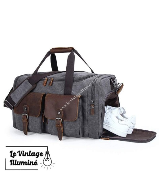 Sac De Voyage Vintage En Toile Canvas 3 Coloris JUSQU'A -70%! 