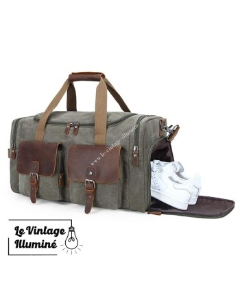 Sac De Voyage Vintage En Toile Canvas 3 Coloris JUSQU'A -70%! 