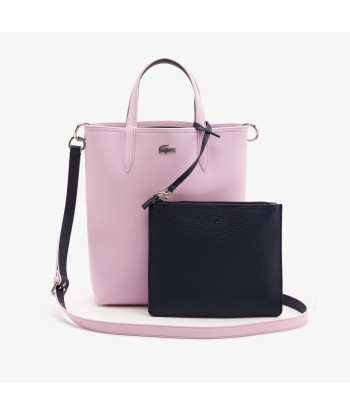 Sac Cabas Lacoste VERTICAL Réversible Rose/marine plus qu'un jeu 