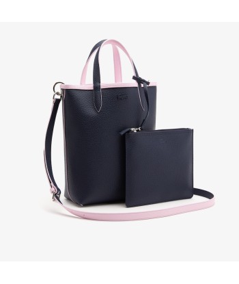 Sac Cabas Lacoste VERTICAL Réversible Rose/marine plus qu'un jeu 