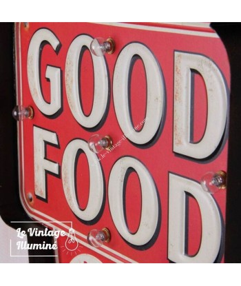 Enseigne Vintage à LED Momma's Good Food  32x41cm destockage