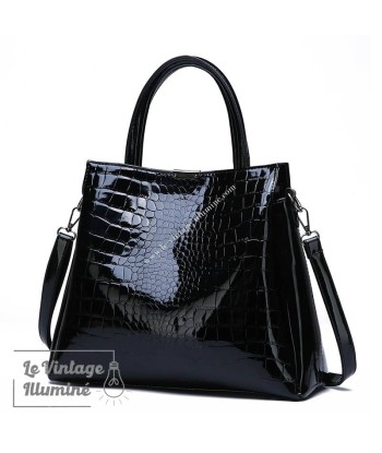 Sac à Main Simili Motif Croco Fermeture Magnétique soldes