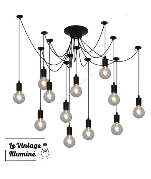 Lampe Suspendue Style Industriel Type Araignée (3 à 14 sockets) le des métaux précieux