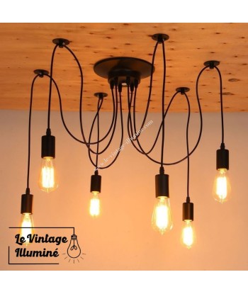 Lampe Suspendue Style Industriel Type Araignée (3 à 14 sockets) le des métaux précieux