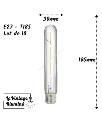 Lots de 10 ampoules LED (E27 - T185) s'inspire de l'anatomie humaine