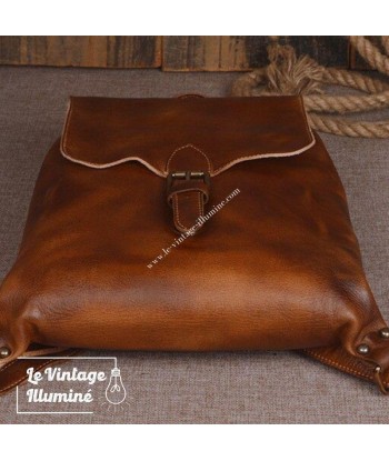 Sac à Dos Vintage en Cuir de Vachette Véritable online