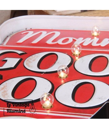 Enseigne Vintage à LED Momma's Good Food  32x41cm destockage